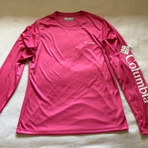 Columbia Pink sun shirt UPF 50